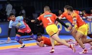 Young Ajit took both the Iranian defenders off the court with one raid